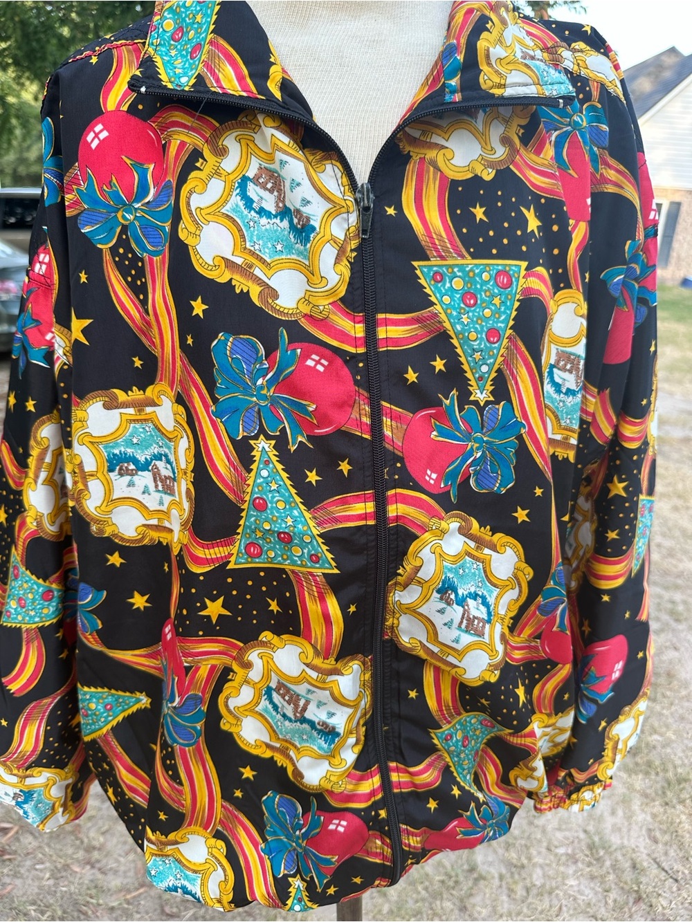 Vintage KLOZ Plus Christmas Print Jacket